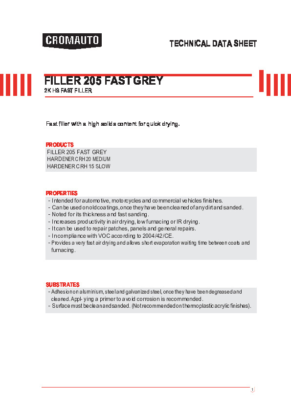 Filler 205 fast